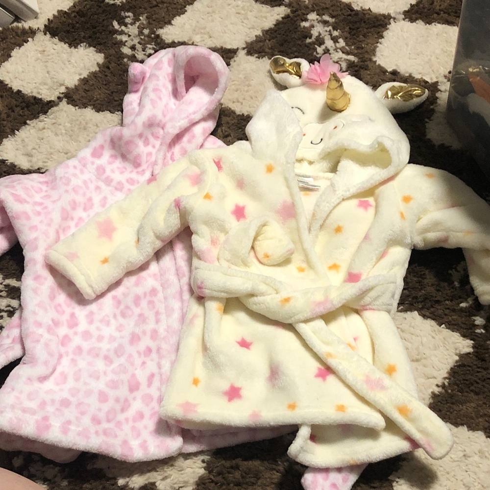 Unicorn and Star Kids Pajama Robe Set